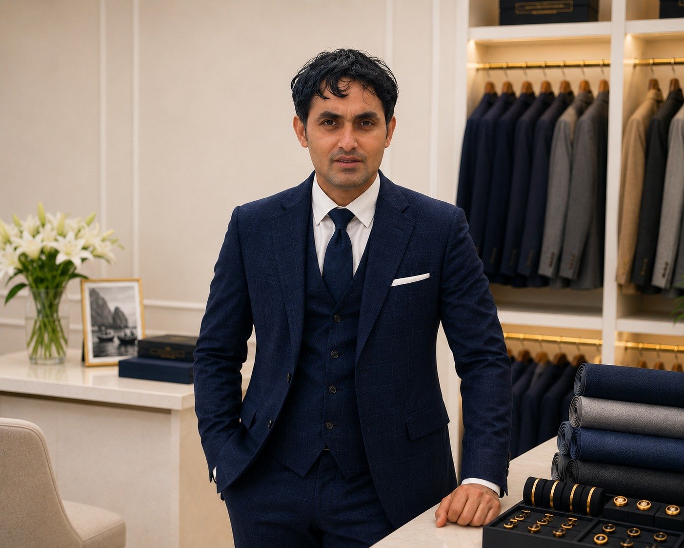 Tailor Measuring Customer